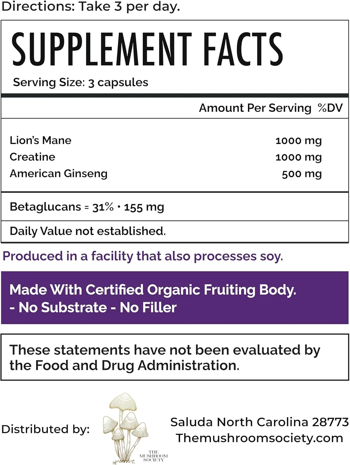 مکمل قبل از تمرین - افزایش تمرکز و عملکرد با یال شیر، کراتین، جینسینگ آمریکایی و بتا گلوکان ها - انرژی و استقامت طبیعی بدون کافئین - 60 کپسول گیاهی