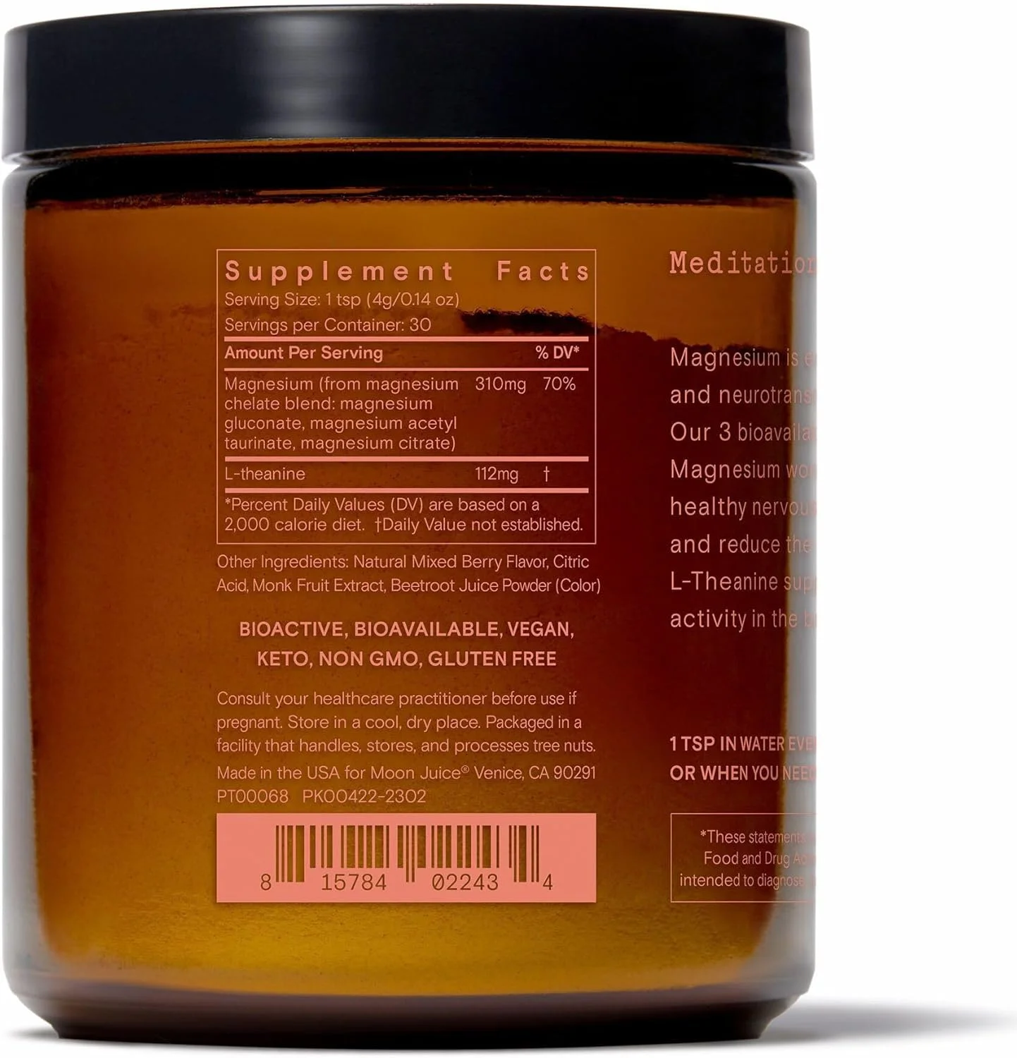 تینگ اند منیزیم-اُم از مون جوس | کمپلکس ویتامین B و جینسینگ برای انرژی طبیعی بدون کافئین و مکمل پودر منیزیم-اُم برای آرامش | انرژی بدون کافئین و آرامش عمیق