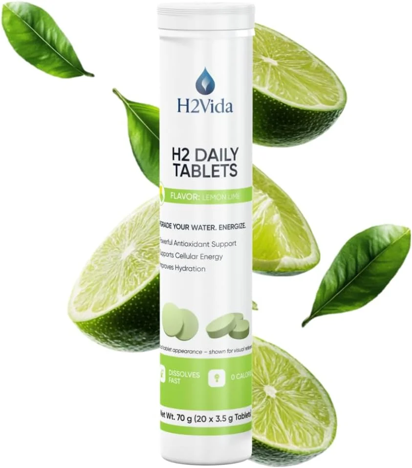 قرص های آب هیدروژنه – مکمل منیزیم برای انرژی، سم زدایی، آبرسانی و تمرکز – تقویت کننده انرژی – بسته 1 عددی با طعم لیمو ترش و 1 عددی با طعم تمشک (در مجموع 40 قرص)