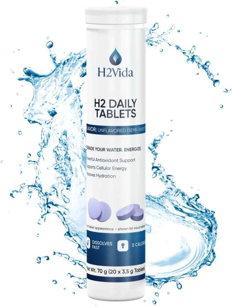 قرص های آب هیدروژنه – مکمل منیزیم برای انرژی، سم زدایی، آبرسانی و تمرکز – تقویت کننده انرژی – بسته 1 عددی با طعم تمشک و 1 عددی بدون طعم (در مجموع 40 قرص)