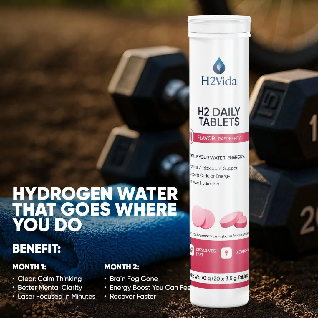 قرص های آب هیدروژنه – مکمل منیزیم برای انرژی، سم زدایی، آبرسانی و تمرکز – تقویت کننده انرژی – بسته 1 عددی با طعم تمشک و 1 عددی بدون طعم (در مجموع 40 قرص)