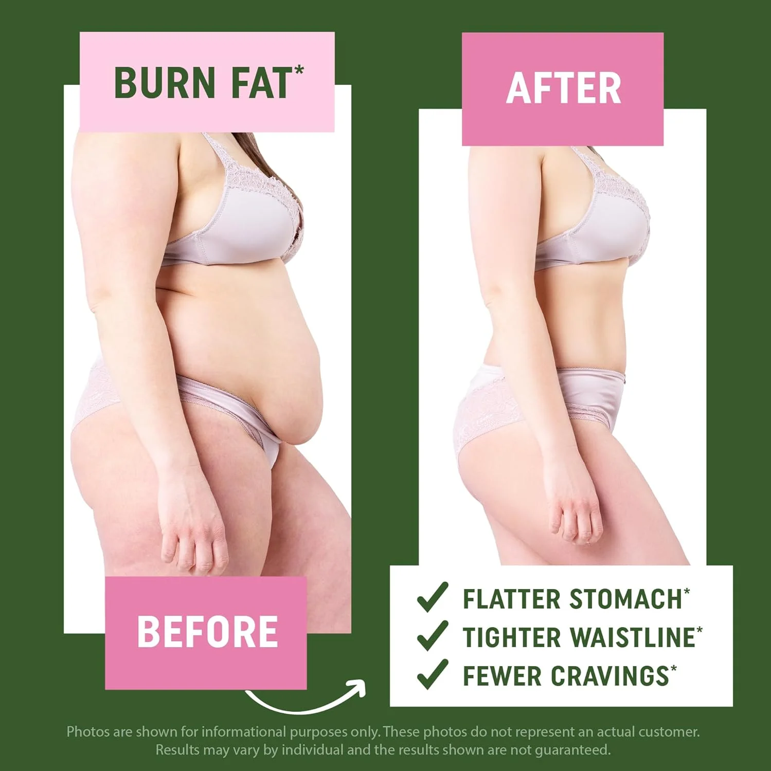 پاستیل چربی سوز زنانه برای کاهش وزن | چای سبز، دانه قهوه سبز، گارسینیا کامبوجیا | مکمل های چربی سوز چای سبز | 60 عدد