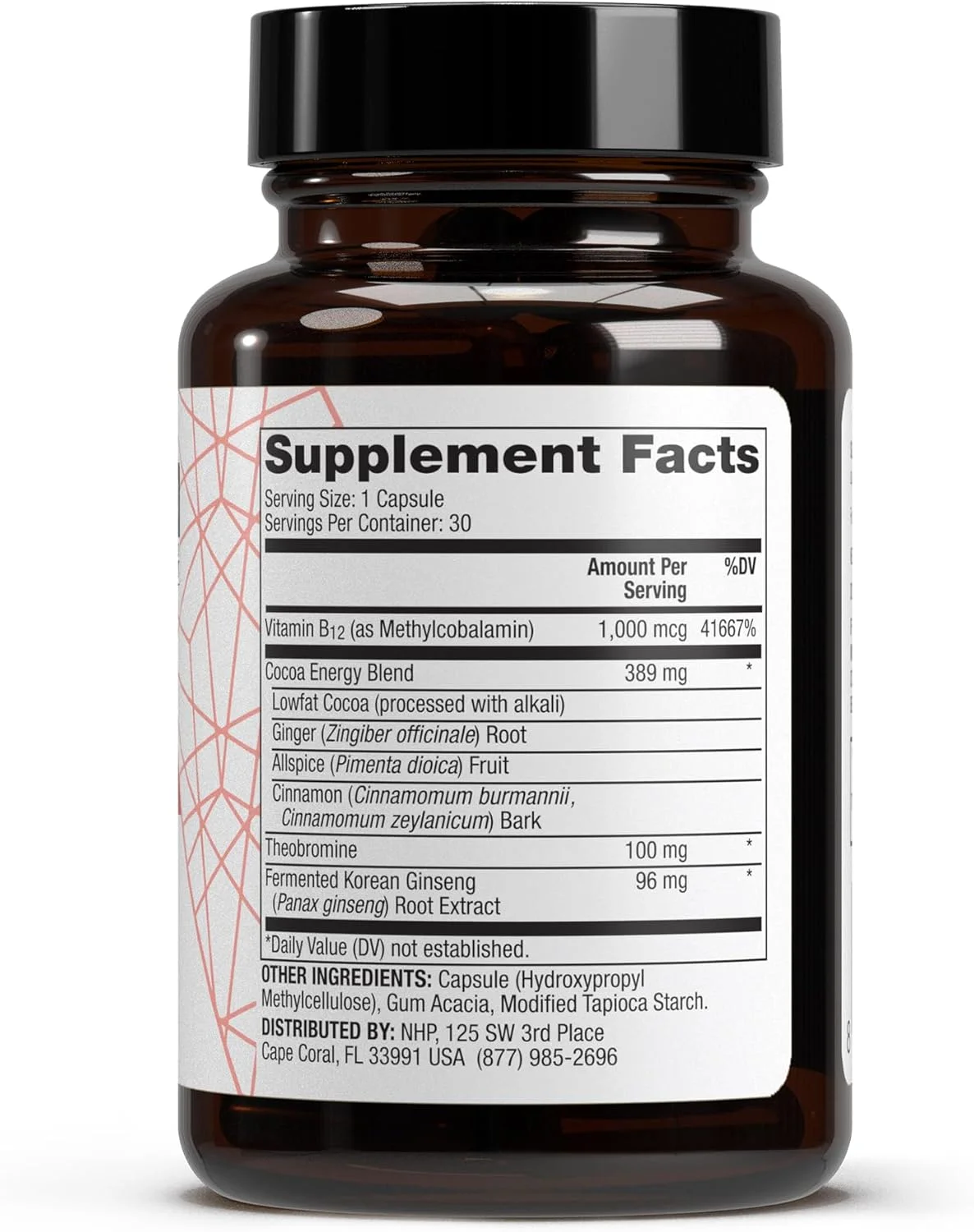 دکتر مرکولا، تقویت کننده انرژی خالص، 30 سروینگ (30 کپسول)، جینسینگ + B12، مکمل غذایی، افزایش انرژی جسمی و ذهنی، غیر تراریخته