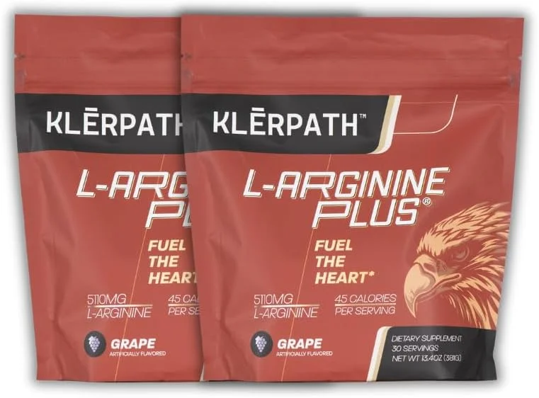 پودر کلرپث با 5110 میلی گرم ال-آرژنین و 1010 میلی گرم ال-سیترولین - مکمل اکسید نیتریک برای جریان خون و گردش خون - طعم انگور 380 گرم - بسته 2 عددی