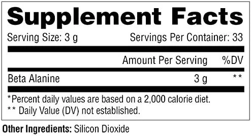 بتا آلانین متابولیک نوتریشن، 100 گرم، پودر بتا آلانین متابولیک نوتریشن، 100 گرم، پودر