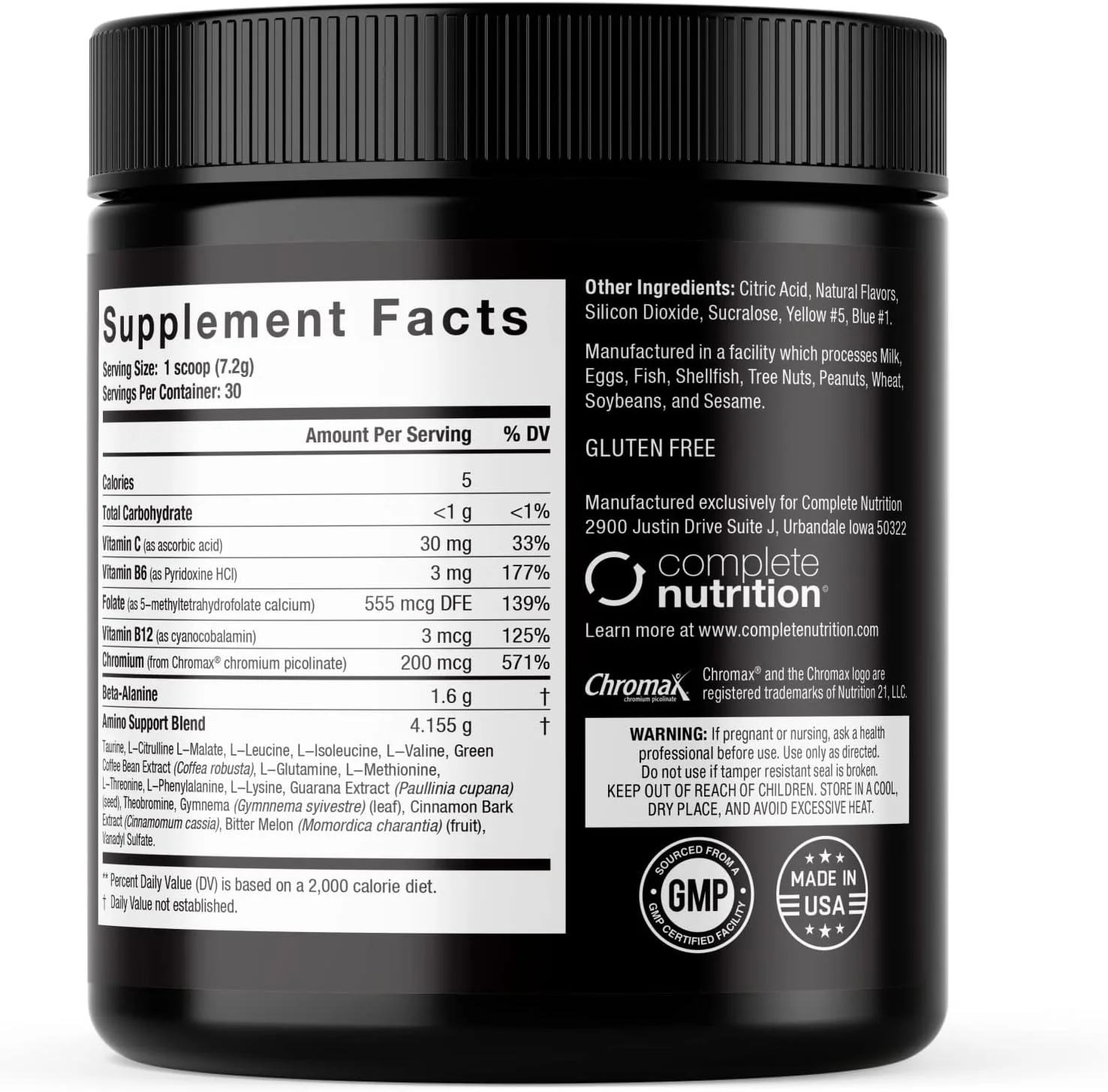 مکمل آمینو اسید الیت گلد، طعم سیب سبز، افزایش انرژی، پشتیبانی از ریکاوری عضلات، بتا آلانین، ال سیترولین (30 سروینگ) مکمل آمینو اسید الیت گلد، طعم سیب سبز، افزایش انرژی، پشتیبانی از ریکاوری عضلات، بتا آلانین، ال سیترولین (30 سروینگ)