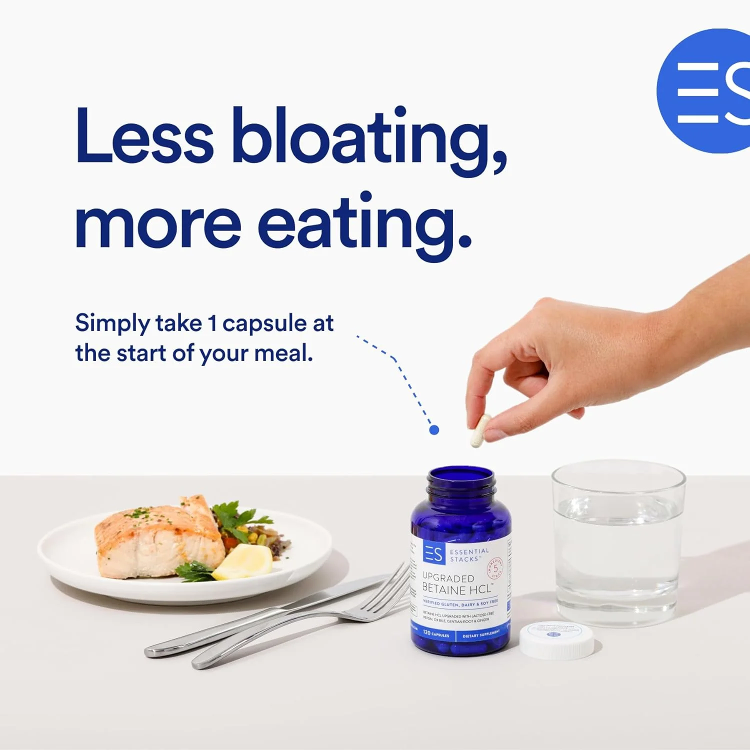 مکمل بتاین هیدروکلراید اسنشیال استکس به همراه پپسین، صفرا گاو، گیاه ژنتیان ارگانیک و زنجبیل - مکمل بتاین هیدروکلراید به همراه آنزیم های گوارشی، صفرا و مواد تلخ - فاقد گلوتن، لبنیات و سویا (120 کپسول) مکمل بتاین هیدروکلراید اسنشیال استکس به همراه پپسین، صفرا گاو، گیاه ژنتیان ارگانیک و زنجبیل - مکمل بتاین هیدروکلراید به همراه آنزیم های گوارشی، صفرا و مواد تلخ - فاقد گلوتن، لبنیات و سویا (120 کپسول)