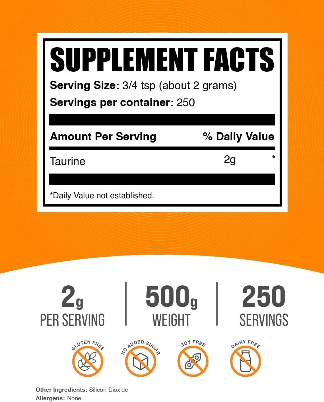 پودر تورین BulkSupplements.com - مکمل تورین، مکمل آمینو اسید برای انرژی - بدون طعم و گلوتن، 2 گرم در هر وعده، 500 گرم (1.1 پوند) (بسته 1 عددی) پودر تورین BulkSupplements.com - مکمل تورین، مکمل آمینو اسید برای انرژی - بدون طعم و گلوتن، 2 گرم در هر وعده، 500 گرم (1.1 پوند) (بسته 1 عددی)
