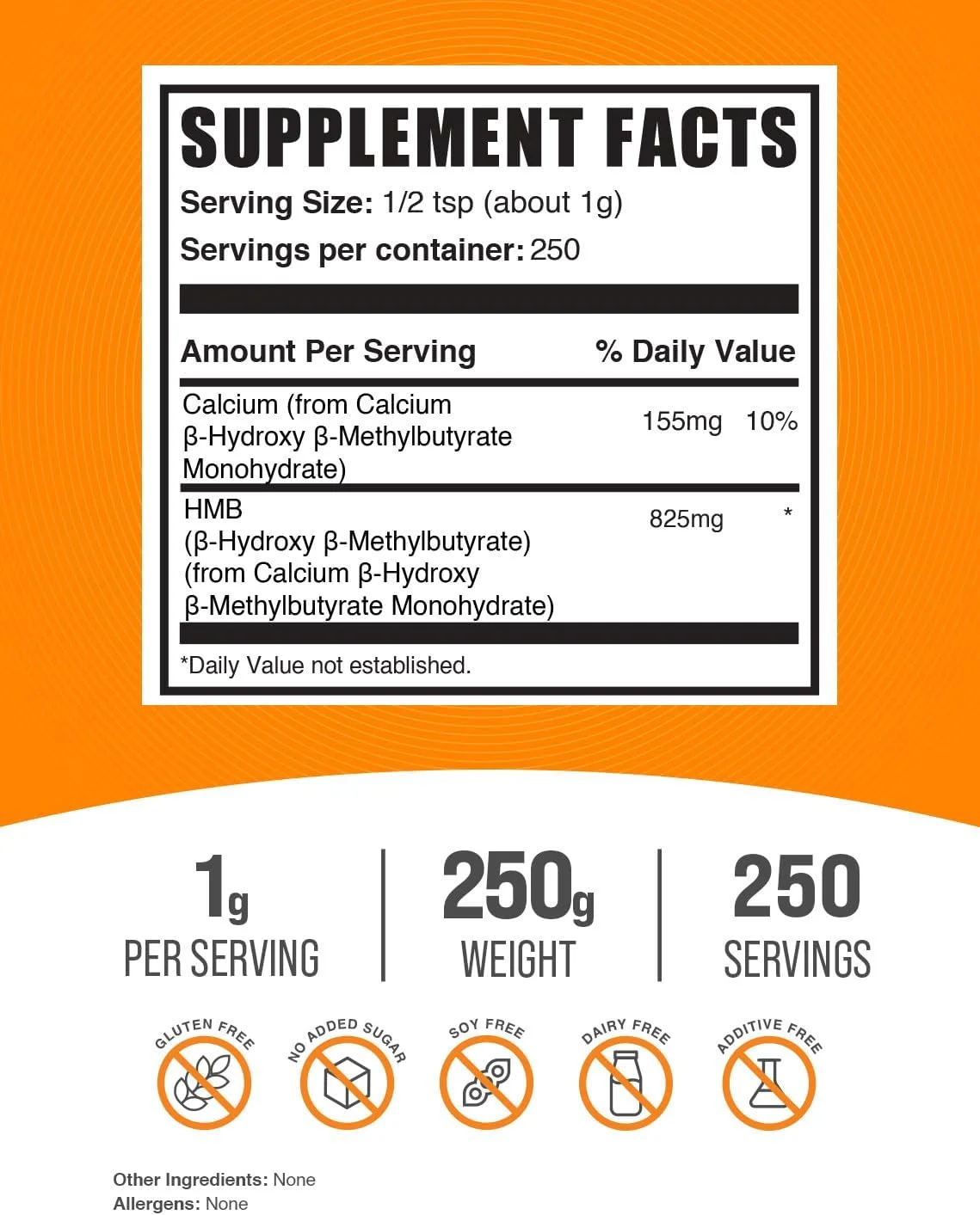 پودر HMB BulkSupplements.com - بتا-هیدروکسی بتا-متیل بوتیرات، مکمل کلسیم HMB - بدون گلوتن - 1 گرم در هر وعده، 250 گرم (8.8 اونس) (بسته 1 عددی) پودر HMB BulkSupplements.com - بتا-هیدروکسی بتا-متیل بوتیرات، مکمل کلسیم HMB - بدون گلوتن - 1 گرم در هر وعده، 250 گرم (8.8 اونس) (بسته 1 عددی)