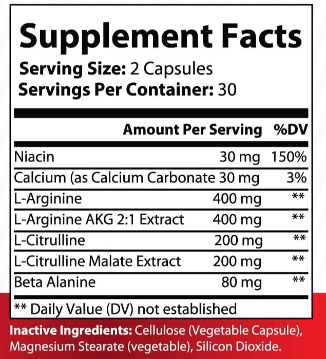 آرژنین فلو – ال-آرژنین با سیترولین، AKG و بتا آلانین – پشتیبانی از اکسید نیتریک برای پمپ عضلانی، گردش خون و استقامت – 60 کپسول آرژنین فلو – ال-آرژنین با سیترولین، AKG و بتا آلانین – پشتیبانی از اکسید نیتریک برای پمپ عضلانی، گردش خون و استقامت – 60 کپسول