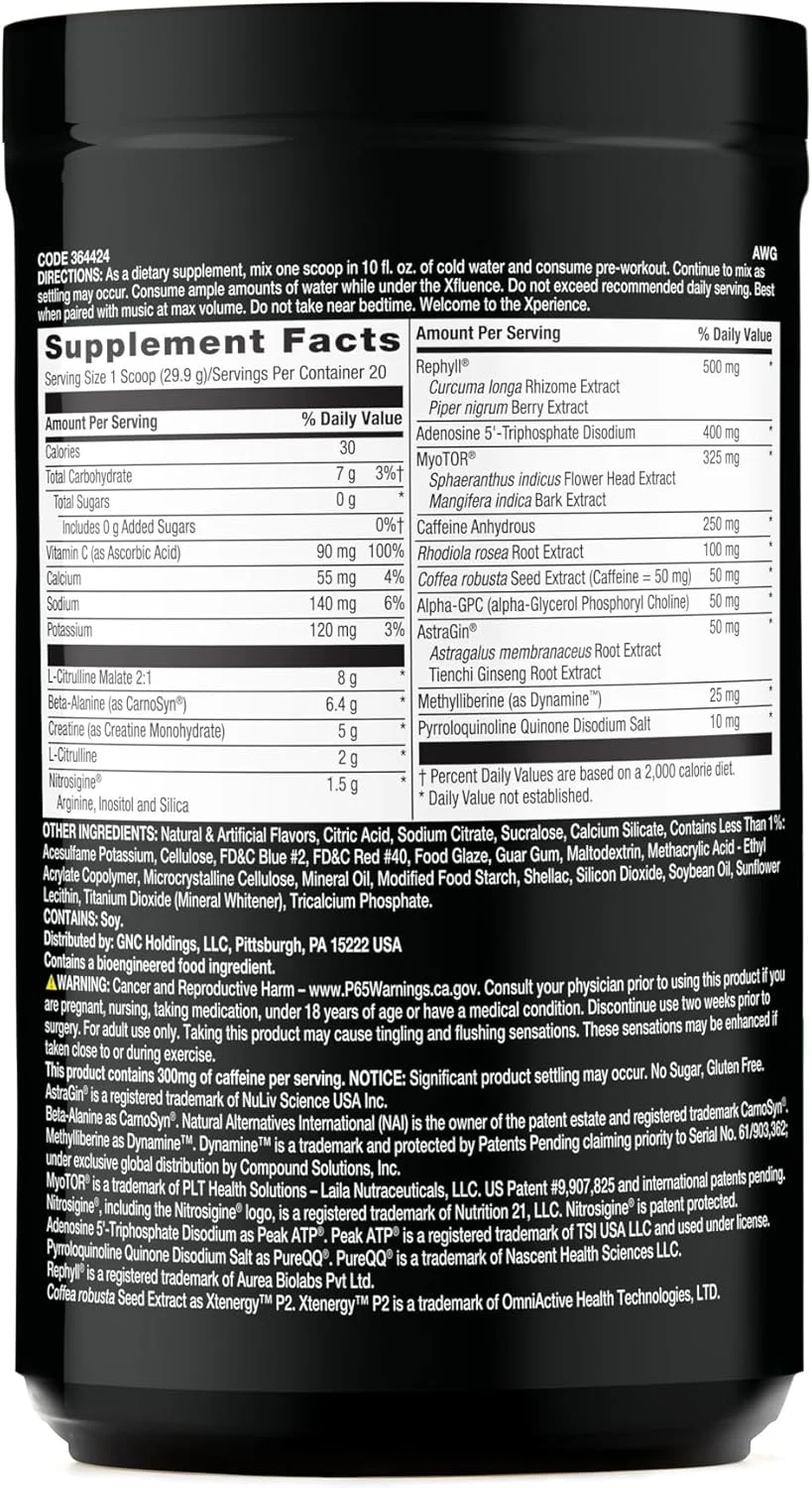 پودر پیش تمرینی BEYOND RAW Concept X با دوز بالینی، حاوی کافئین، ال-سیترولین، کراتین و بتا آلانین، طعم ترش و شیرین، 20 سروینگ پودر پیش تمرینی BEYOND RAW Concept X با دوز بالینی، حاوی کافئین، ال-سیترولین، کراتین و بتا آلانین، طعم ترش و شیرین، 20 سروینگ