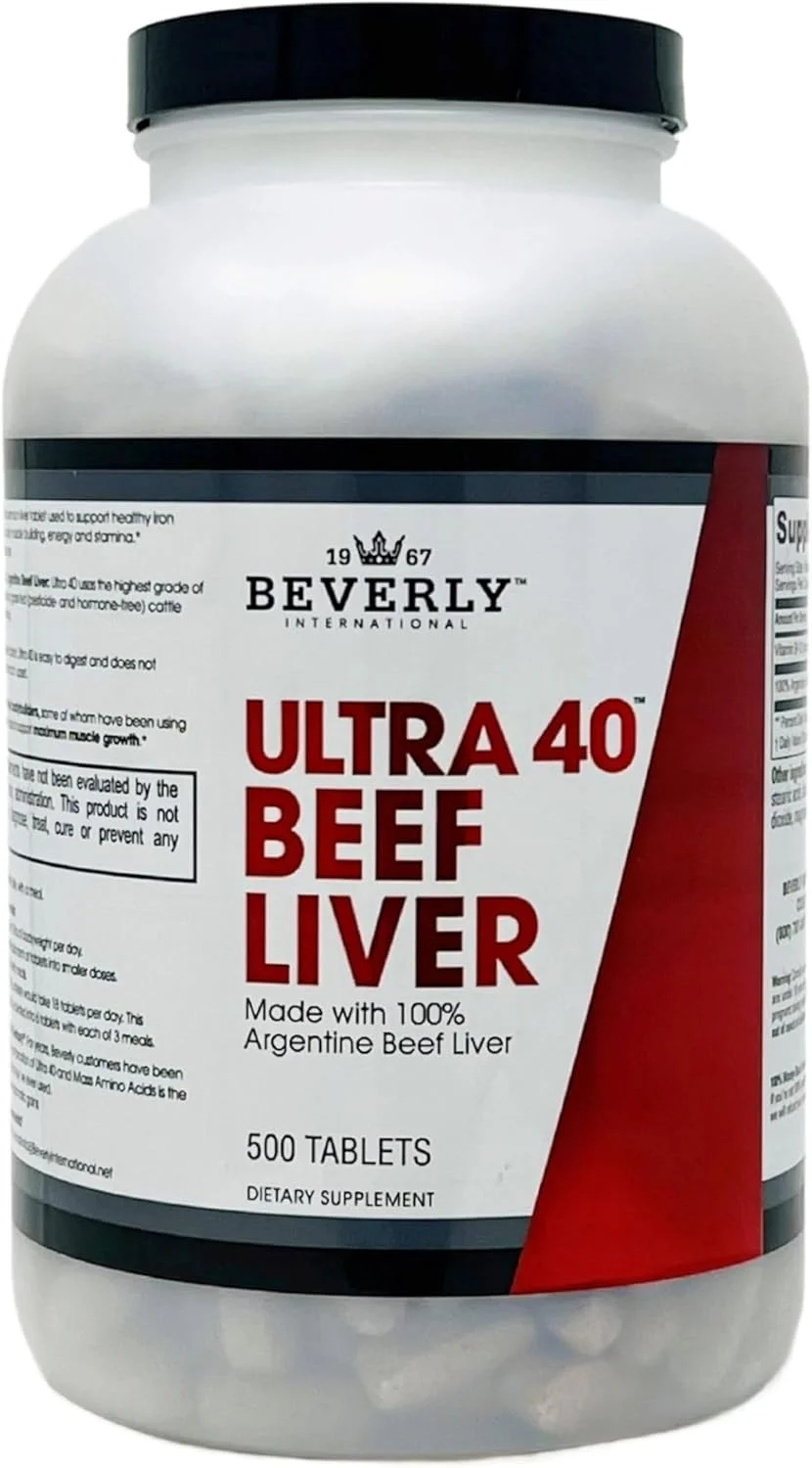 قرص جگر گاو تغذیه شده با علف Beverly International Ultra 40، 500 عدد. راز دوران طلایی برای افزایش طبیعی رشد عضلات، استقامت و عملکرد. از موانع عبور کنید - استقامت قرص جگر گاو تغذیه شده با علف Beverly International Ultra 40، 500 عدد. راز دوران طلایی برای افزایش طبیعی رشد عضلات، استقامت و عملکرد. از موانع عبور کنید - استقامت