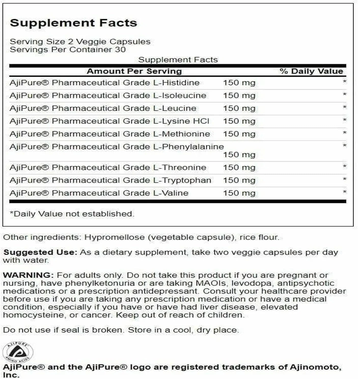 فرمول 9 اسید آمینه ضروری آجیپور Swanson درجه دارویی - 60 کپسول گیاهی فرمول 9 اسید آمینه ضروری آجیپور Swanson درجه دارویی - 60 کپسول گیاهی