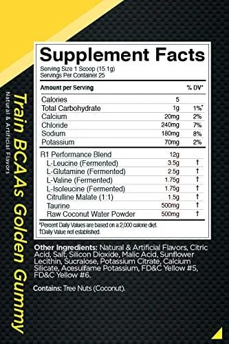 مکمل بی سی ای ای آر 1 ترین رول وان، 25 سروینگ با طعم پاستیل طلایی، 378 گرم مکمل بی سی ای ای آر 1 ترین رول وان، 25 سروینگ با طعم پاستیل طلایی، 378 گرم