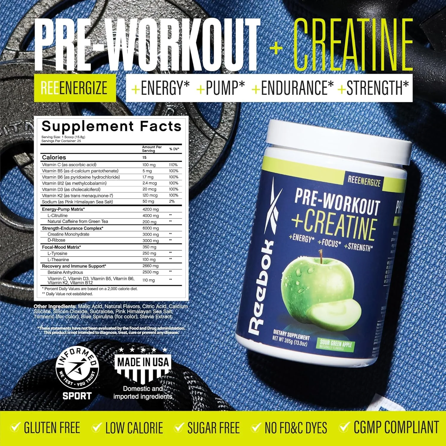 مجموعه سیستم عملکردی ریباک | مکمل قبل از تمرین REEEnergize، مکمل BCAA + EAA ریکاوری REECover، پروتئین وی + کلاژن REEBuild | سیستم کامل عملکرد ورزشی مجموعه سیستم عملکردی ریباک | مکمل قبل از تمرین REEEnergize، مکمل BCAA + EAA ریکاوری REECover، پروتئین وی + کلاژن REEBuild | سیستم کامل عملکرد ورزشی