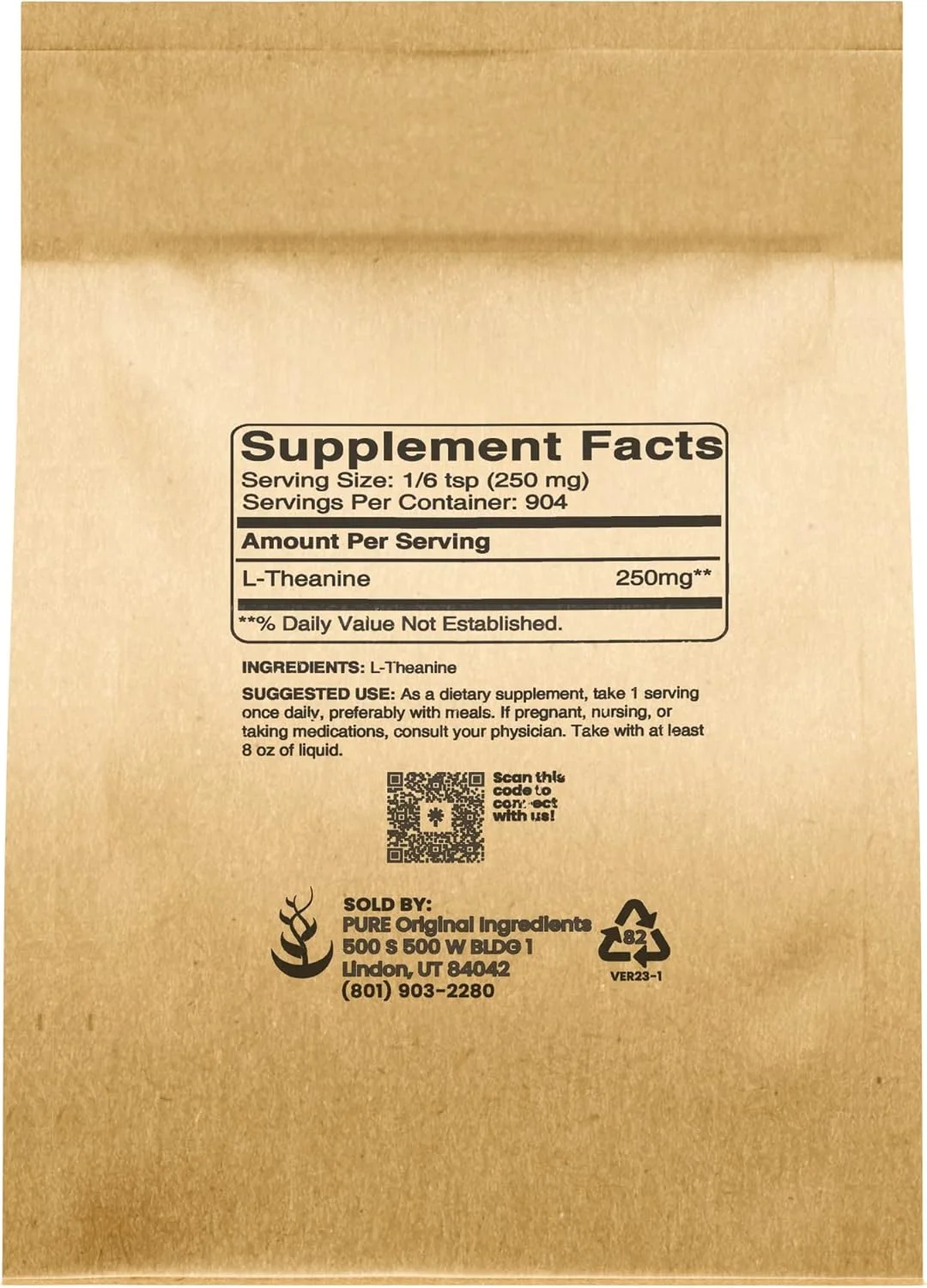 ال-تیانین (226 گرم) مکمل اسید آمینه، بدون افزودنی یا پرکننده ال-تیانین (226 گرم) مکمل اسید آمینه، بدون افزودنی یا پرکننده