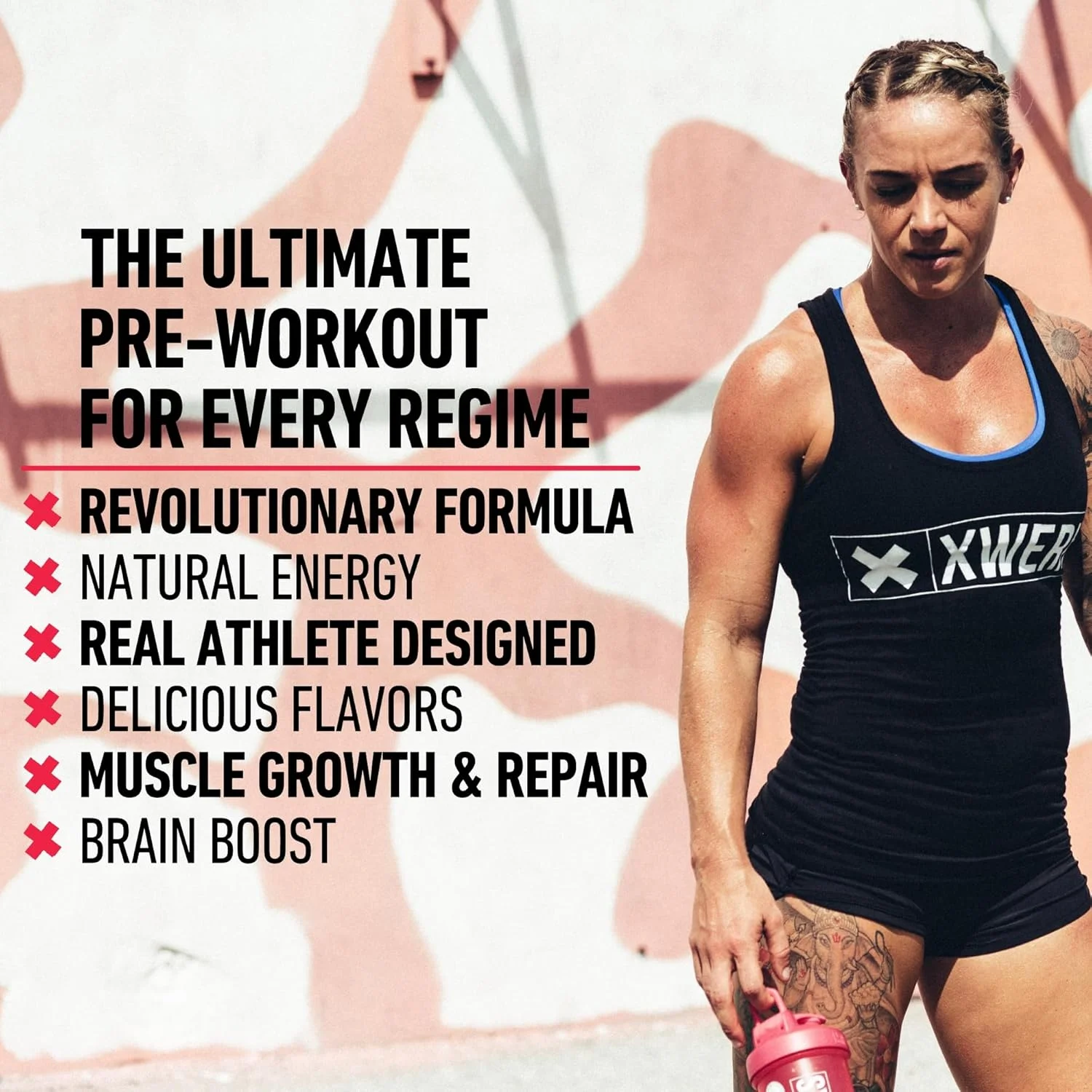 پودر مکمل ورزشی قبل تمرین سیب سبز Xwerks Ignite، مکمل ورزشی طبیعی کتو برای زنان و مردان با انرژی انفجاری، ترکیب بدون گلوتن برای استقامت و بنیه، 150 میلی گرم کافئین، 30 سروینگ