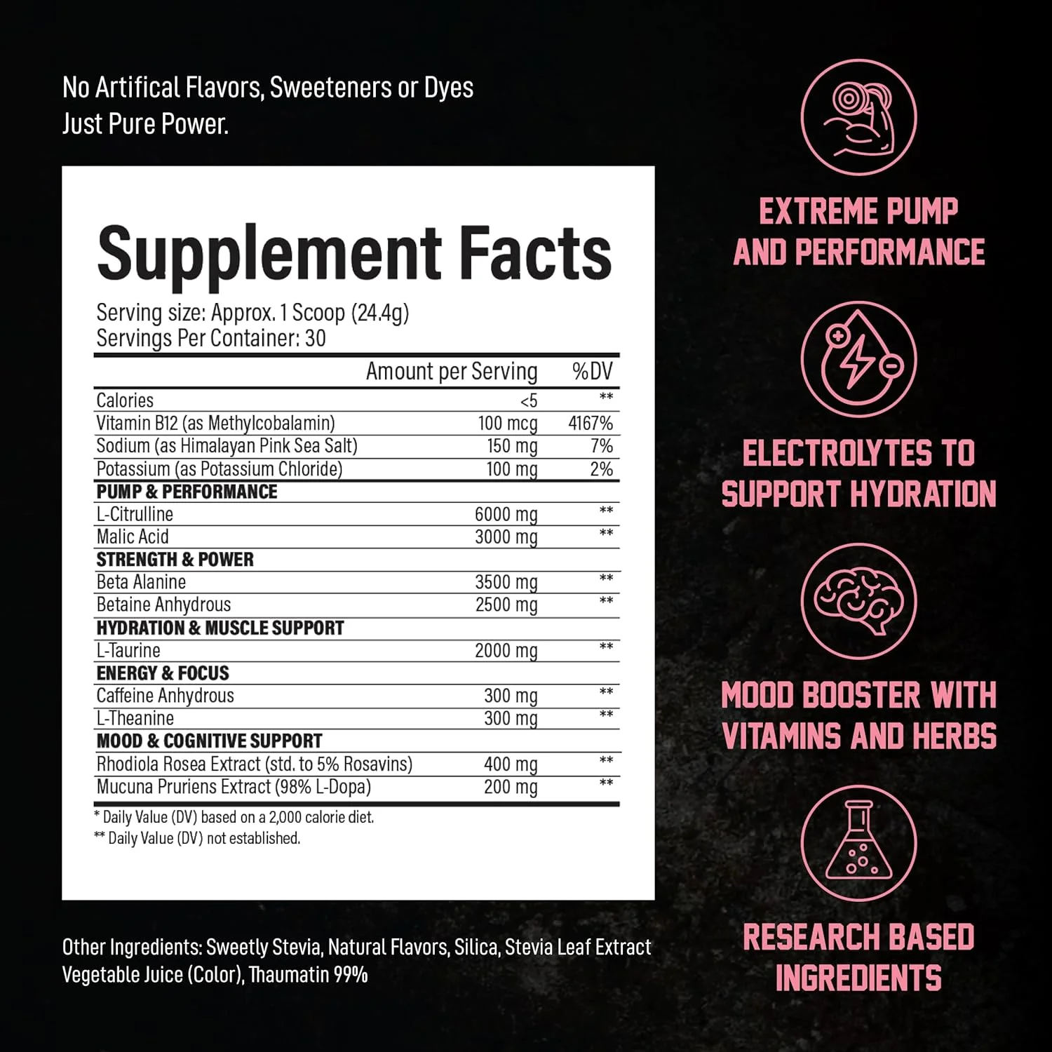 مکمل ورزشی قبل از تمرین Voyager با طعم پانچ سیاره‌ای – پودر بدون کراتین حاوی ال-سیترولین، بتا-آلانین، کافئین – پشتیبانی از انرژی، استقامت و تمرکز – 30 سروینگ – بدون مواد افزودنی مصنوعی – دارای گواهینامه GMP