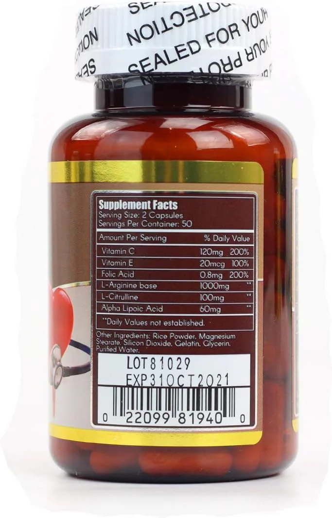 ووهو نیتریک اکسید سینتاز طبیعی NOS، ۱۰۰ کپسول