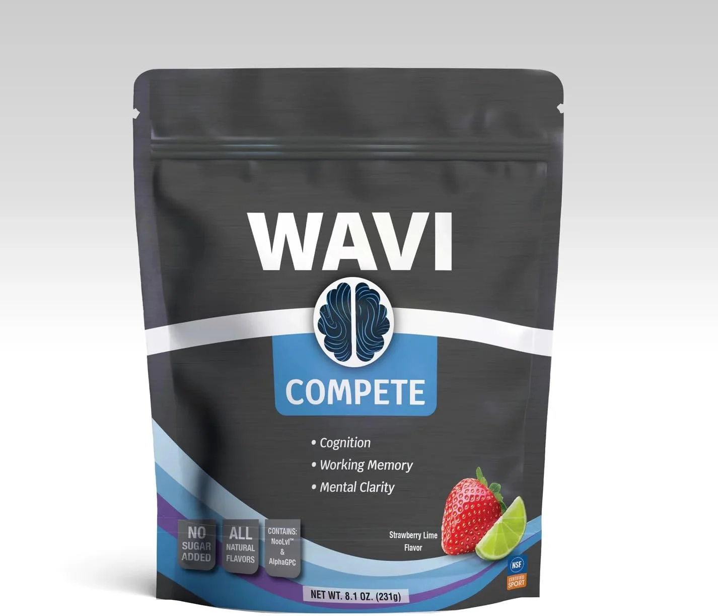مکمل نوتراپیک WAVI Compete - مکمل قبل از تمرین برای شناخت، حافظه کاری و وضوح ذهنی، دارای گواهی NSF برای ورزش
