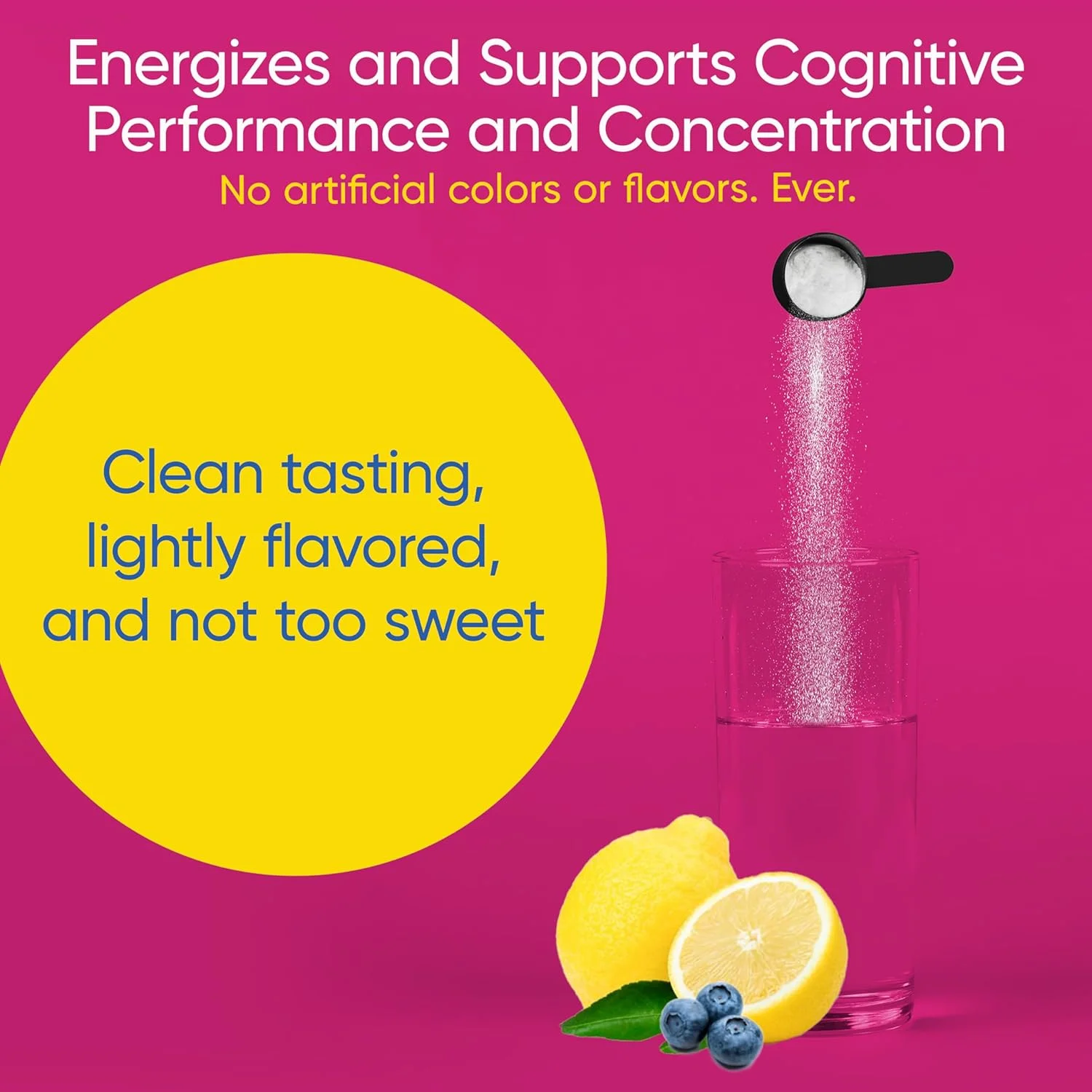 پودر افزایش تمرکز و انرژی یونیورسال U، افزایش عملکرد شناختی، قبل از تمرین، دوز سفارشی، ویتامین B12، نیاسین، کولین، ال-تیروزین، بدون طعم دهنده های مصنوعی، 30 سروینگ (لیمو بری)