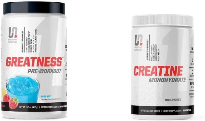 مکمل قبل از تمرین و کراتین مونوهیدرات از Undefined Nutrition، محصول برایان شاو