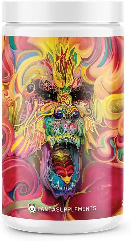 پاندا ساپس رامپیج کیاس از آزمایشگاه های زیرزمینی Bio Labs™: مکمل قبل از تمرین فوق العاده، محرک قوی، حداکثر پمپ، تمرکز و انرژی (شربت انبه توت فرنگی) (40 سروینگ)