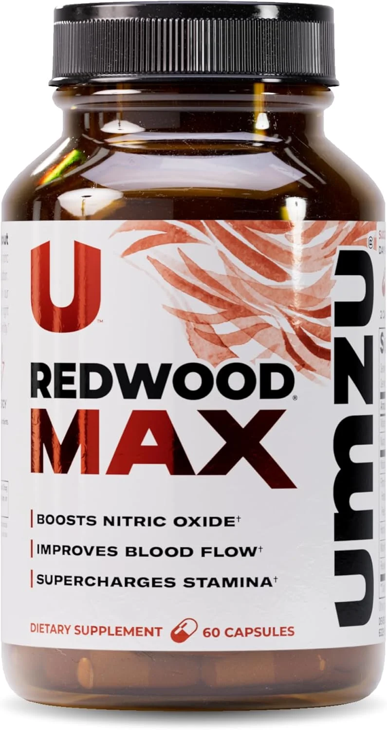 تقویت کننده اکسید نیتریک UMZU Redwood Max، تامین یک ماهه - مکمل پیشرفته اکسید نیتریک با ترکیب Fitnox، پوست درخت کاج، رسوراترول و آلبالو ترش - ترویج گردش خون سالم، انرژی و ریکاوری