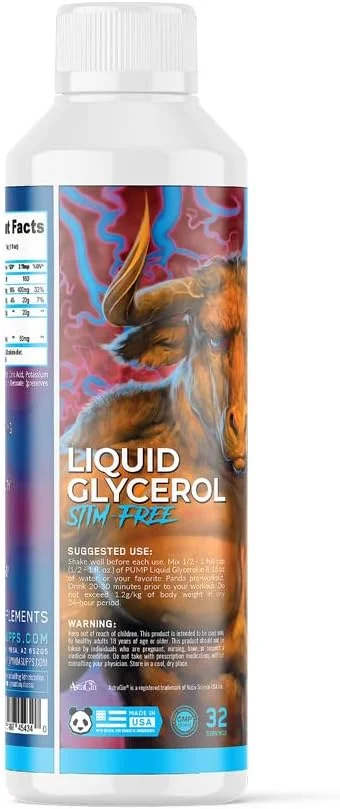 مکمل قبل از تمرین گلیسرول مایع پاندا ساپس پمپ | تقویت کننده هیدراتاسیون عضلات، قدرت و استقامت به همراه آستراژین | برای آقایان و بانوان (بدون محرک) (473ml, 32 سروینگ) (بدون طعم)