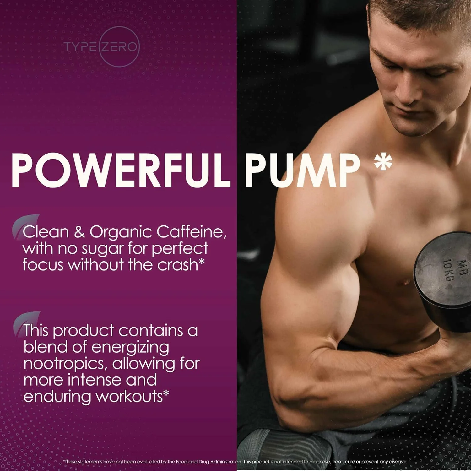 مکمل ورزشی قبل از تمرین تایپ زیرو کلین (320 گرم | بلک بری لیموناد) + ریشه چغندر + ال-آرژنین + ال-سیترولین - 2 گرم آرژنین، ال-سیترولین مالات، بدون شکر، کافئین ارگانیک قبل از تمرین