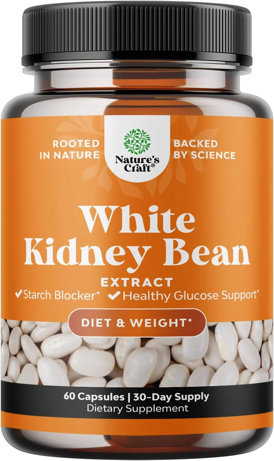 عصاره لوبیا سفید خالص - فعال کننده AMPK مکمل انرژی طبیعی برای مردان و زنان - مکمل فیبر روزانه برای سلامت دستگاه گوارش و افزایش انرژی با مولیبدن و آمینو اسیدها