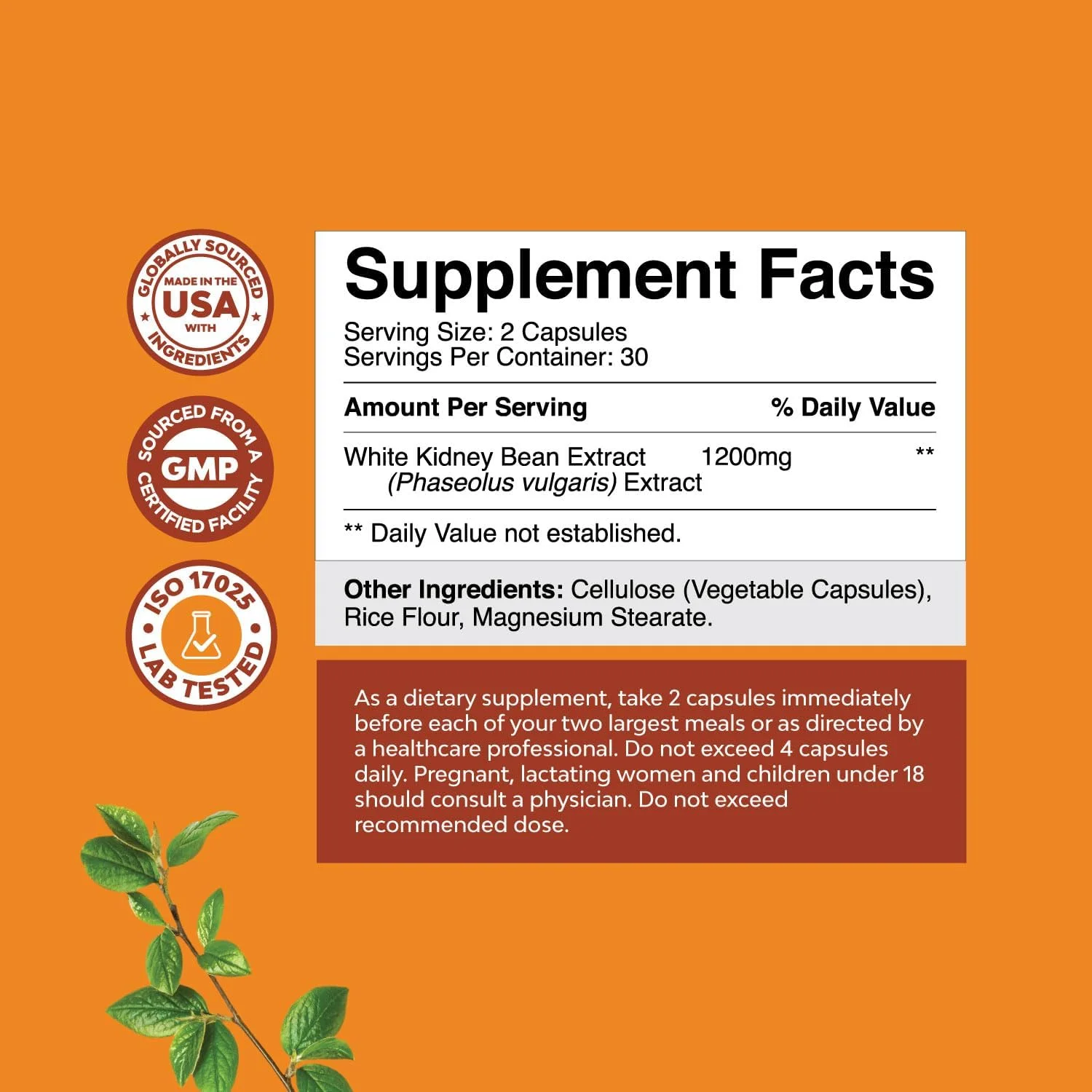 عصاره لوبیا سفید خالص - فعال کننده AMPK مکمل انرژی طبیعی برای مردان و زنان - مکمل فیبر روزانه برای سلامت دستگاه گوارش و افزایش انرژی با مولیبدن و آمینو اسیدها