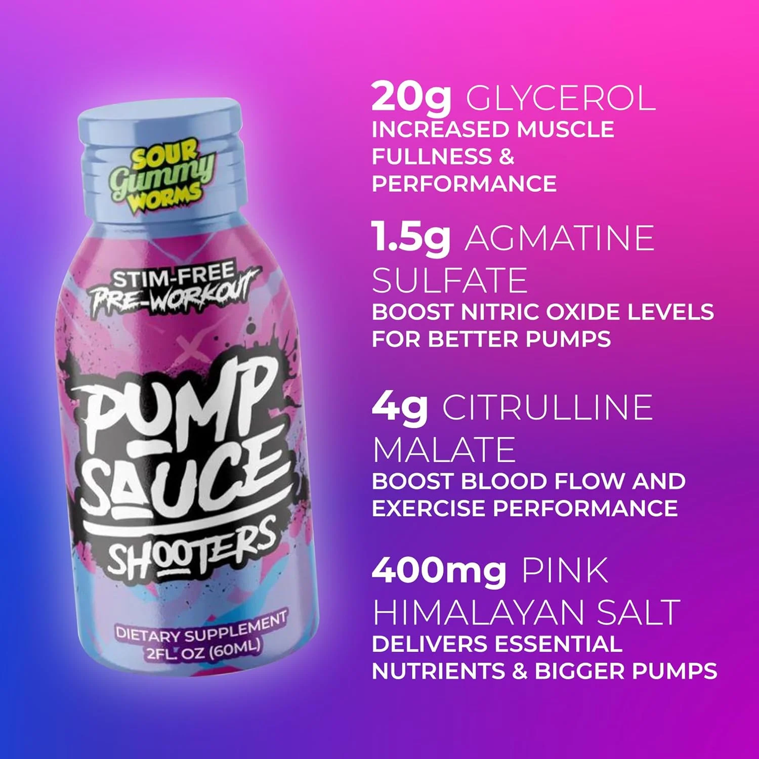 سس پمپ شاترز با طعم کرم ژله ای - بطری 2 اونسی (بسته 12 عددی) - قبل از تمرین، بدون کافئین، طیف کامل مایع، بدون گلوتن، وگان، بدون شکر