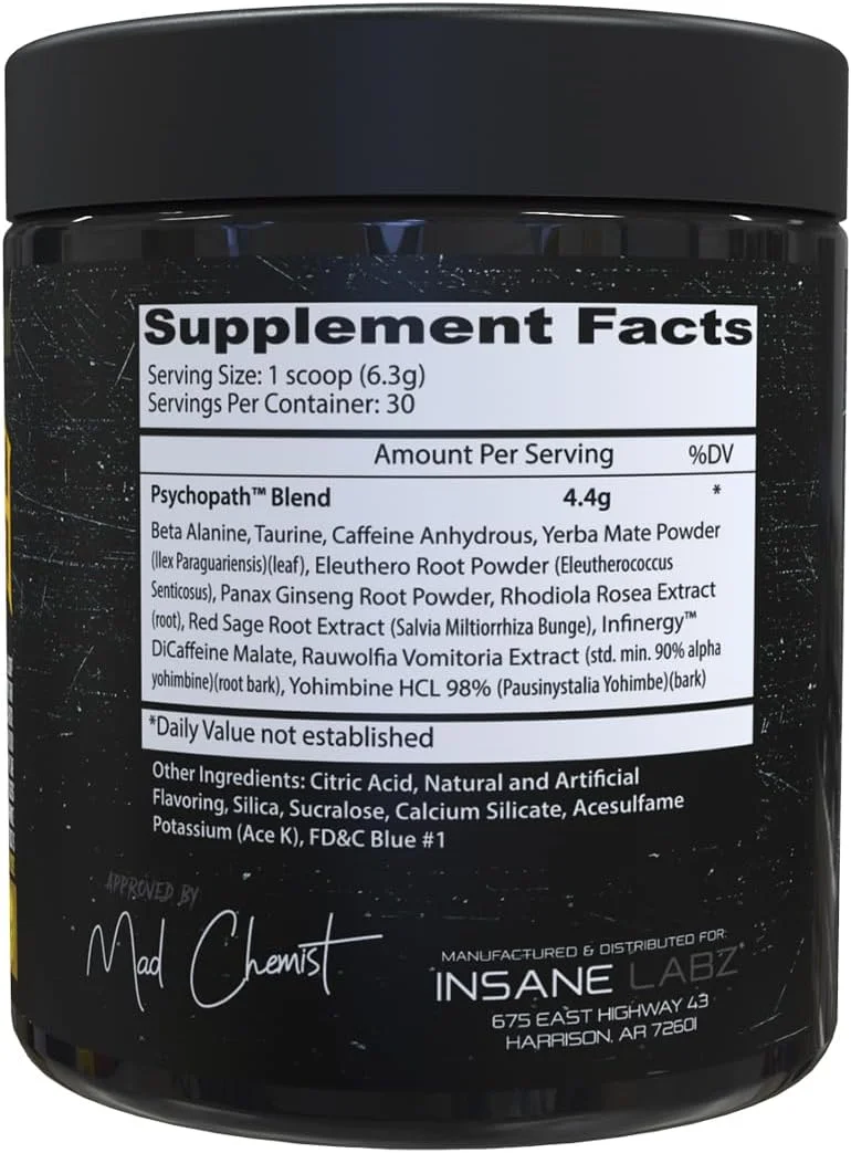 پودر مکمل ورزشی قبل تمرین برای انرژی، تمرکز و استقامت بالا، حاوی جینسینگ پاناکس، رودیولا، ریشه مریم گلی قرمز و راولفیا (30 سروینگ، تمشک آبی)