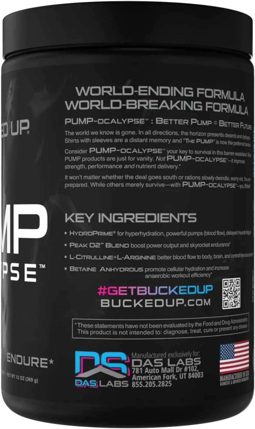 پمپ-آپاکالیپس میامی | مکمل نیتریک اکسید و ال آرژنین به همراه سیترولین مالات، گلیسرپمپ | تقویت کننده نهایی N.O. | پشتیبانی از عضله سازی بدون چربی برای جریان خون، عروق، هیدراتاسیون و استقامت