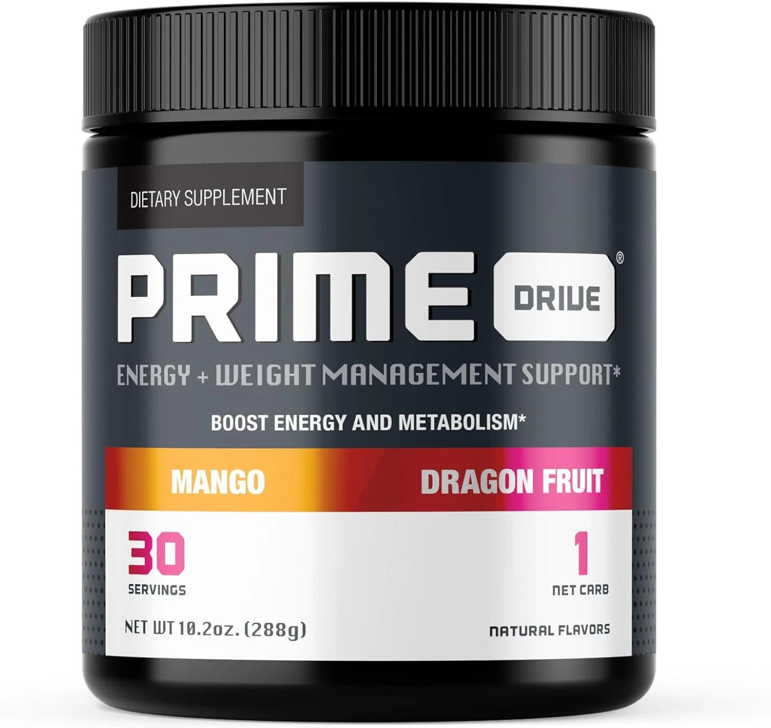 پودر نوشیدنی انرژی‌زای قبل از تمرین با طعم انبه و دراگون فروت، افزایش دهنده انرژی، تمرکز و شدت تمرین، تقویت متابولیسم (30 سروینگ)