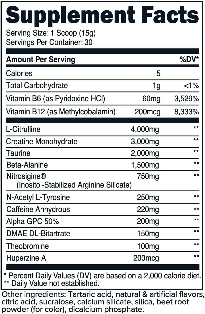 پودر کمپلکس قبل از تمرین پریمافورس (طعم هندوانه، 30 سروینگ) - مکمل ورزشی برای بهبود تمرینات، 438 گرم