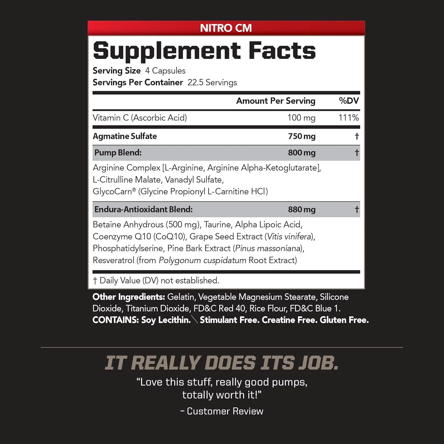 مکمل قبل از تمرین نیتریک اکسید PMD Sports Nitro cm - اکسید نیتریک با آگماتین - مکمل رشد عضلات قبل از تمرین با ال آرژنین - افزایش استقامت برای تمرینات سخت، تمرین و بدنسازی - 90 کپسول