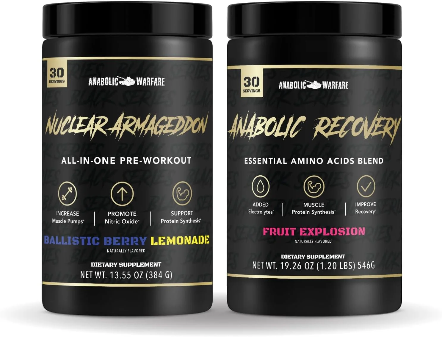 بسته پشتیبانی قبل و بعد از تمرین - نابودی هسته ای + ریکاوری آنابولیک بسته پشتیبانی قبل و بعد از تمرین - نابودی هسته ای + ریکاوری آنابولیک