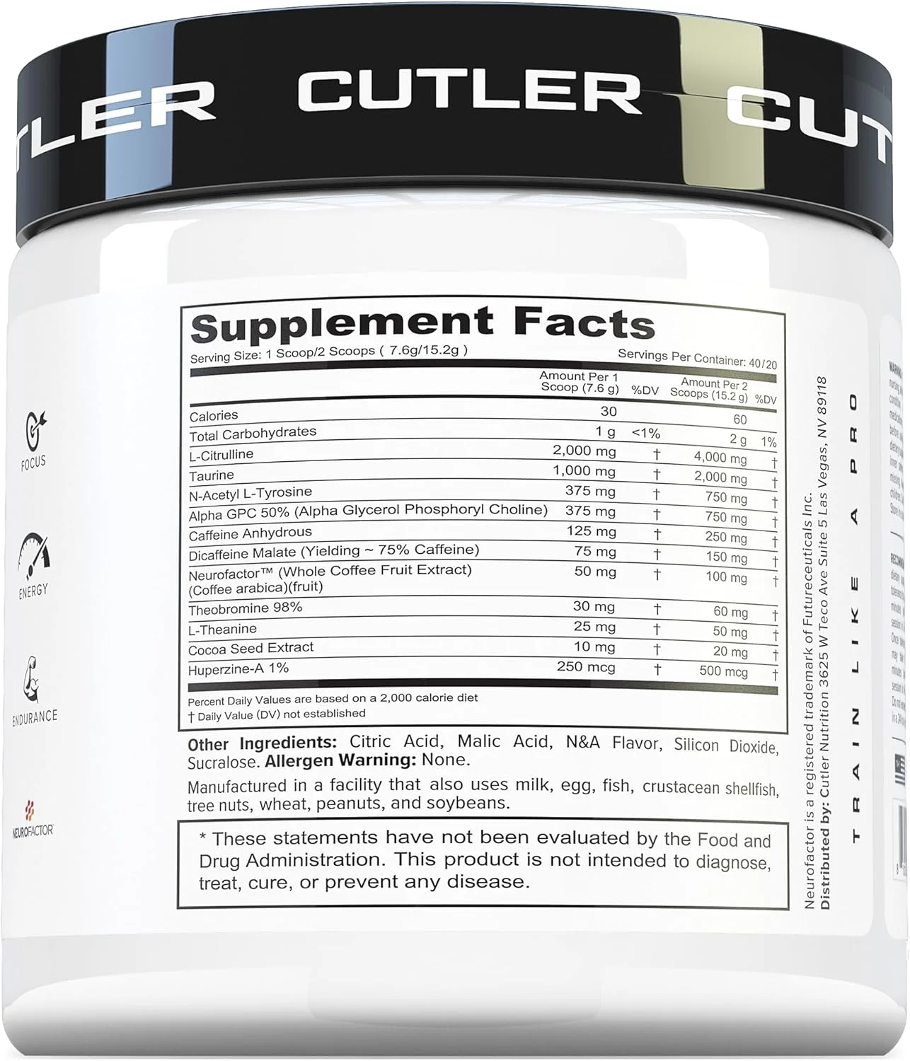 پودر مکمل قبل از تمرین با نوتروپیک ها: بهترین مکمل قبل از تمرین برای آقایان و بانوان، مکمل انرژی و تمرکز پیشرفته با ال سیترولین، آلفا جی پی سی، ال تیروزین | تمشک آبی ترش، 40 پیمانه