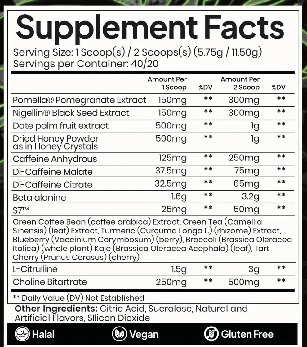 تکبیر! مکمل قبل از تمرین | با قدرت خرما | انار، عسل و سیاه دانه | انرژی طبیعی و پشتیبانی از عملکرد | مواد اولیه پاک | حلال (40/20 سروینگ، سیب ترش)