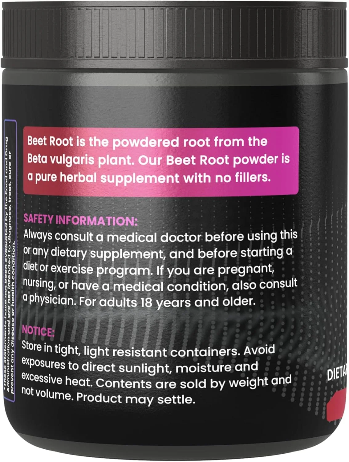 پودر خالص ریشه چغندر، 317 گرم، اکسید نیتریک، همیشه خالص