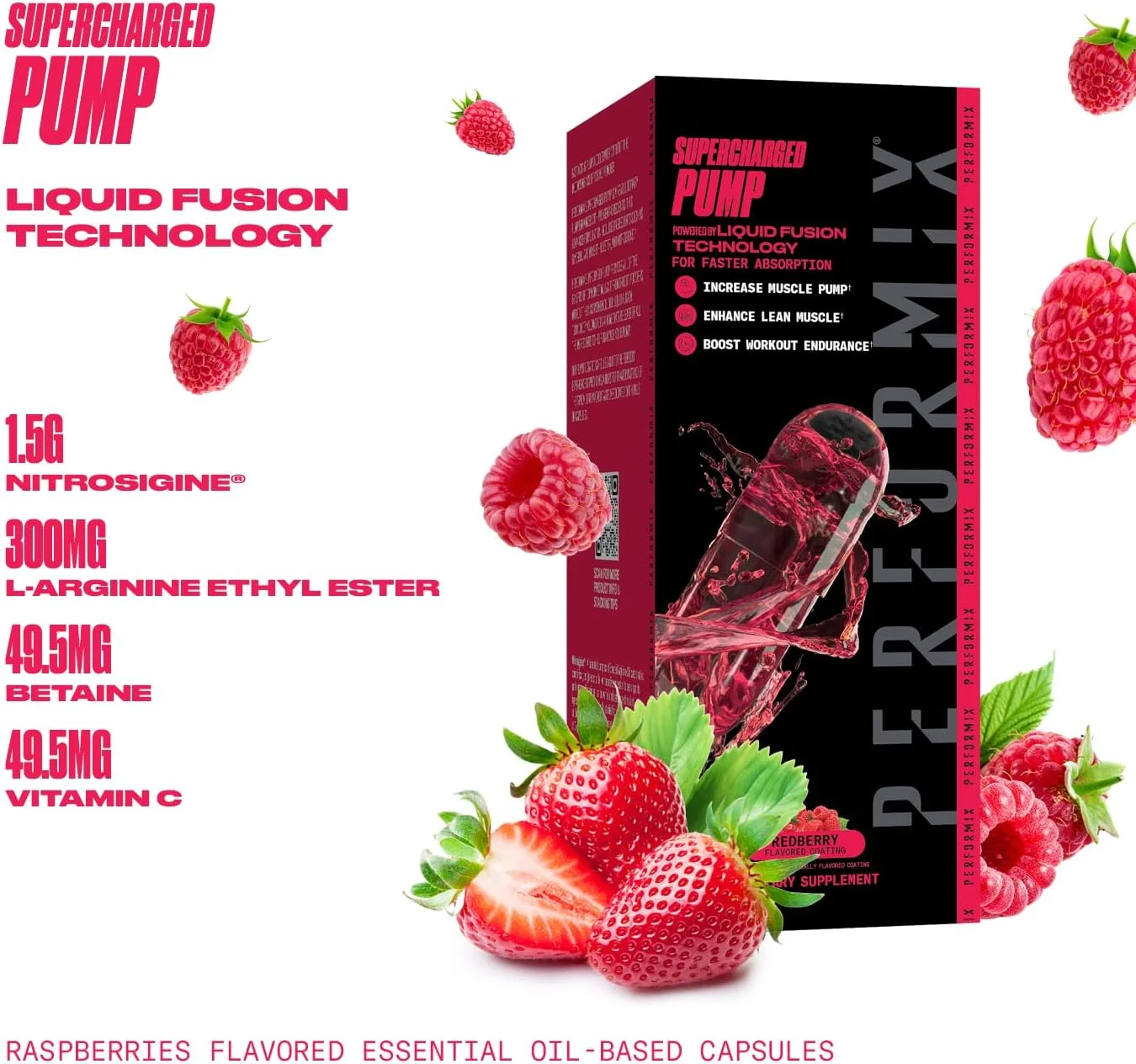 مکمل پمپ فوق العاده پرفورمیکس - نیتروسیژین و بتائین قبل از تمرین - تسریع کننده پمپ عضلانی - تقویت کننده استقامت و قدرت (80 کپسول)