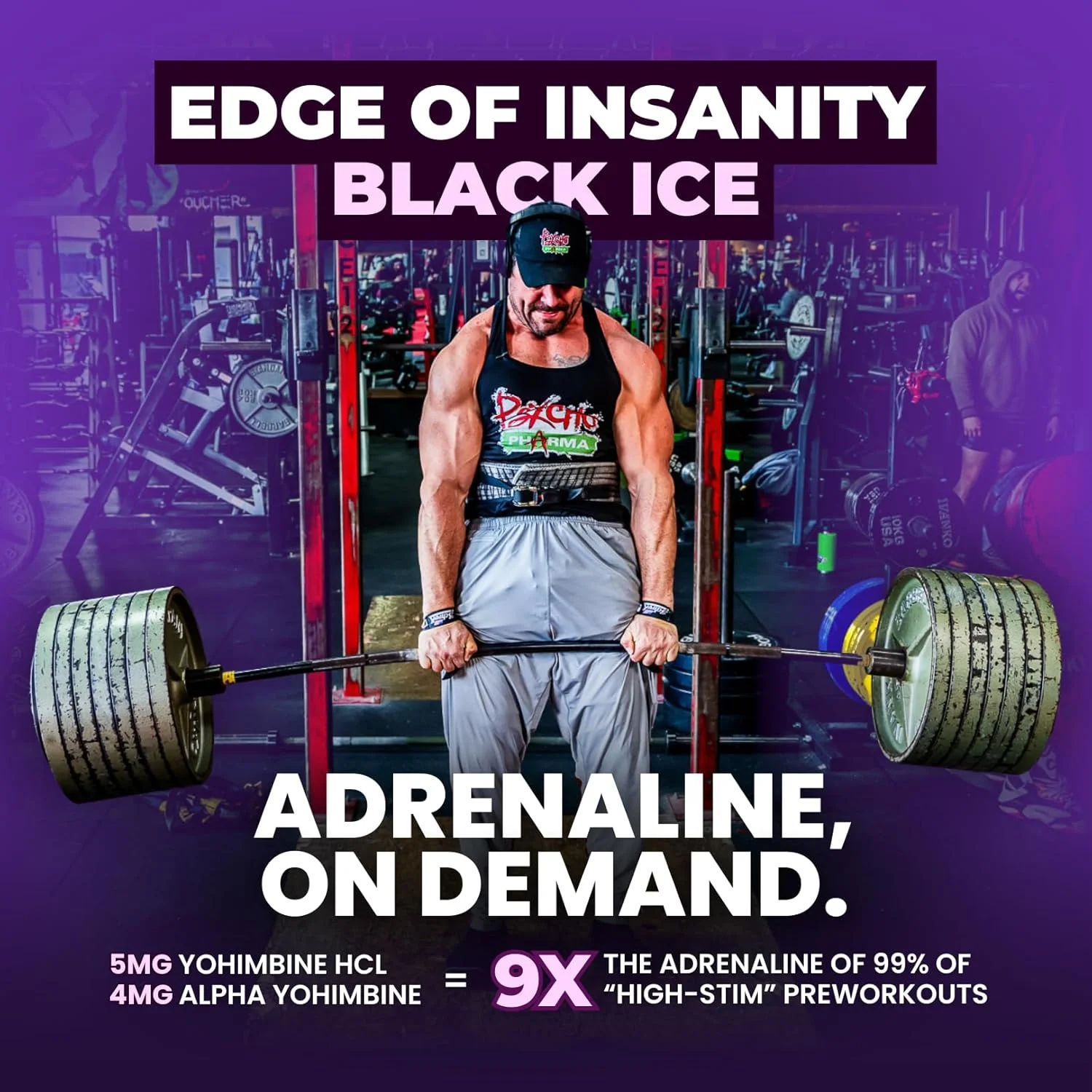 پودر مکمل قبل از تمرین محرک قوی Psycho Pharma - Edge of Insanity - قوی ترین مکمل قبل از تمرین برای پمپ، قدرت، انرژی و تمرکز خوب. رقیب PWO های معروف گذشته
