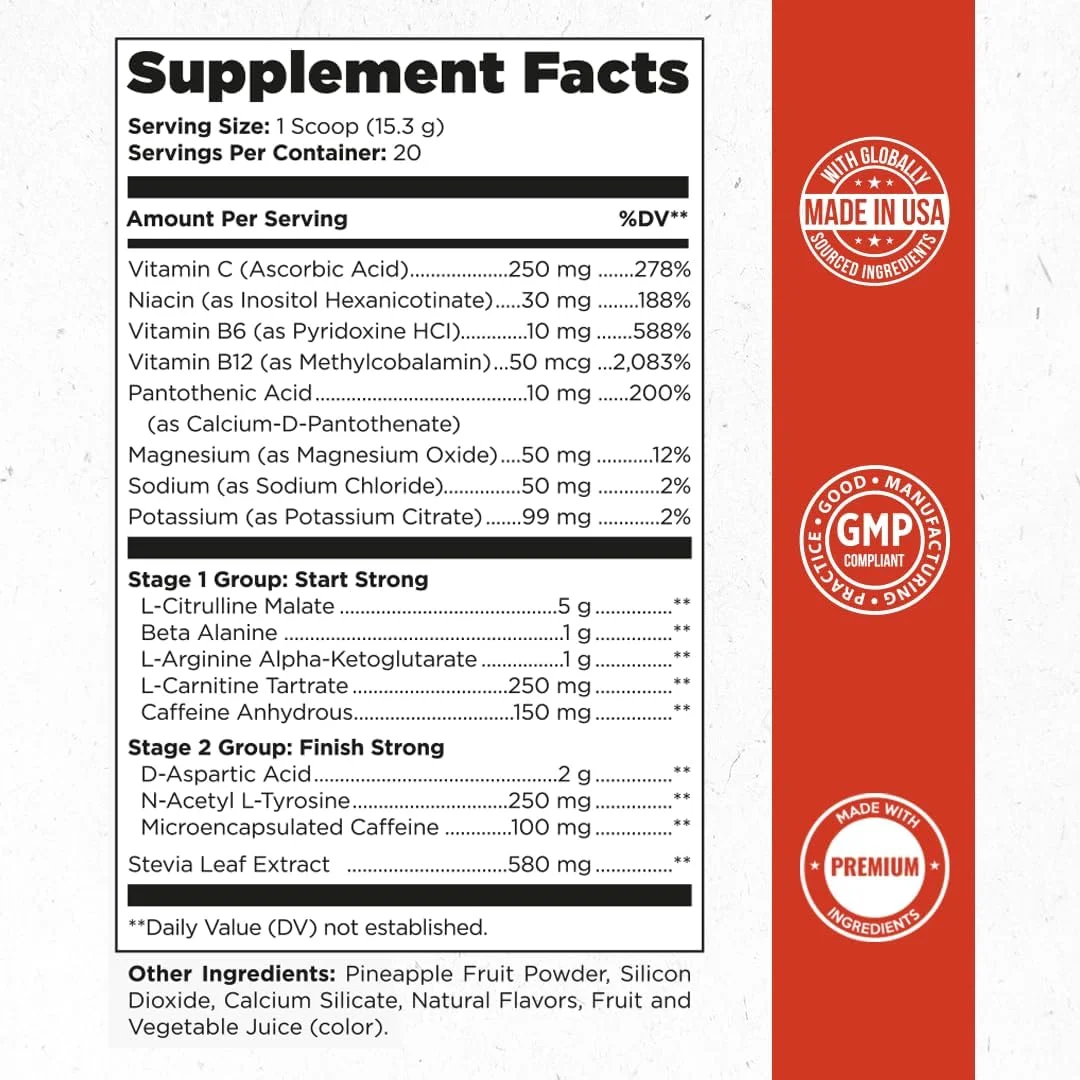 مکمل پیش از تمرین دو مرحله ای اولتیمیت Old School Labs برای انرژی انفجاری، پمپ های حجیم و تمرکز لیزری - پودر پیش از تمرین برای مردان و زنان - پودر پیش از تمرین با آمینو اسیدها - مواد طبیعی و 250 میلی گرم کافئین مکمل پیش از تمرین دو مرحله ای اولتیمیت Old School Labs برای انرژی انفجاری، پمپ های حجیم و تمرکز لیزری - پودر پیش از تمرین برای مردان و زنان - پودر پیش از تمرین با آمینو اسیدها - مواد طبیعی و 250 میلی گرم کافئین