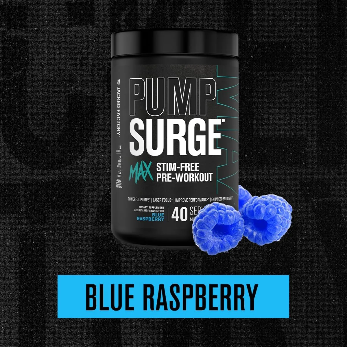 پمپ سورج مکس جکد فکتوری، مکمل قبل از تمرین بدون محرک - مکمل قبل از تمرین با عملکرد بالا و بدون کافئین با ال-سیترولین، آرژنین نیترات N03-T و گلوتاتیون - 40 سروینگ، تمشک آبی پمپ سورج مکس جکد فکتوری، مکمل قبل از تمرین بدون محرک - مکمل قبل از تمرین با عملکرد بالا و بدون کافئین با ال-سیترولین، آرژنین نیترات N03-T و گلوتاتیون - 40 سروینگ، تمشک آبی