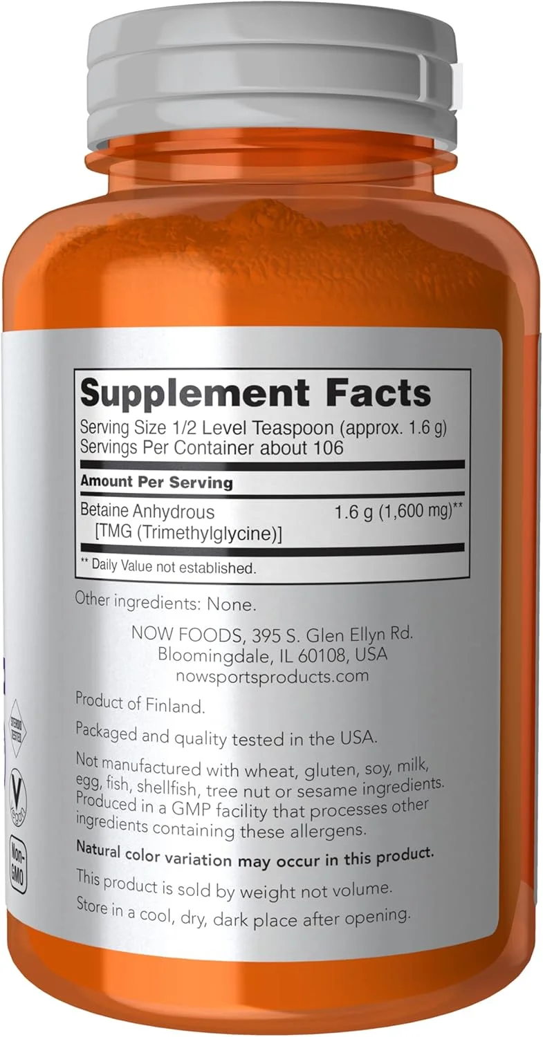 پودر بتائین ناو اسپورتس نوتریشن، استقامت*، پودر خالص، افزایش عملکرد*، حفظ عضلات*، 170 گرم