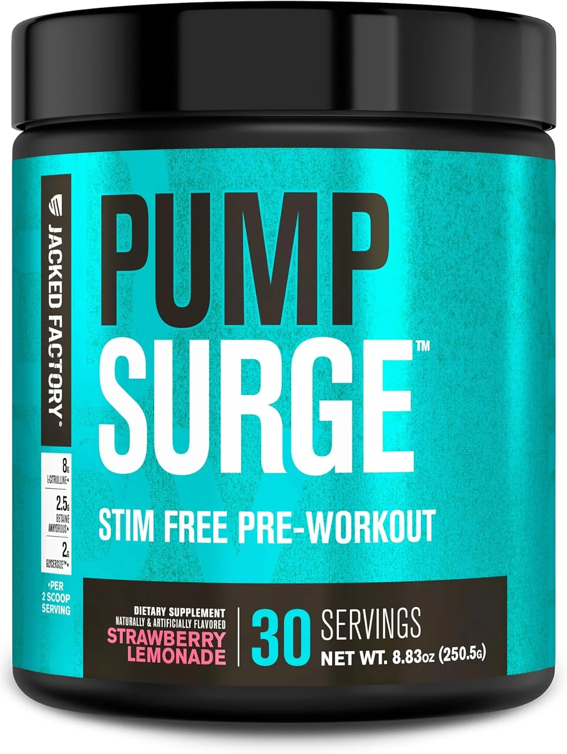 پمپ سورج جکت فکتوری، مکمل قبل از تمرین بدون کافئین برای آقایان و بانوان - تقویت کننده نوتروپیک و مکمل قبل از تمرین بدون محرک - پمپ های شدید، تمرکز بهبود یافته - 30 سروینگ، لیموناد توت فرنگی