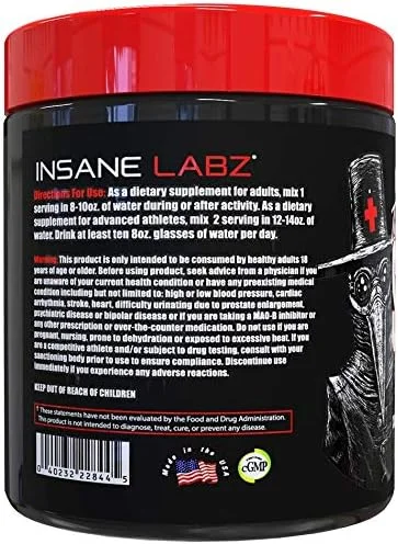 پودر ریکاوری آمینو اسیدهای شاخه دار The Surgeon Labz Insane - نوشیدنی بعد از تمرین برای ریکاوری عضلات - 30 سروینگ (30 سروینگ (بسته 1 عددی)، تمشک آبی)