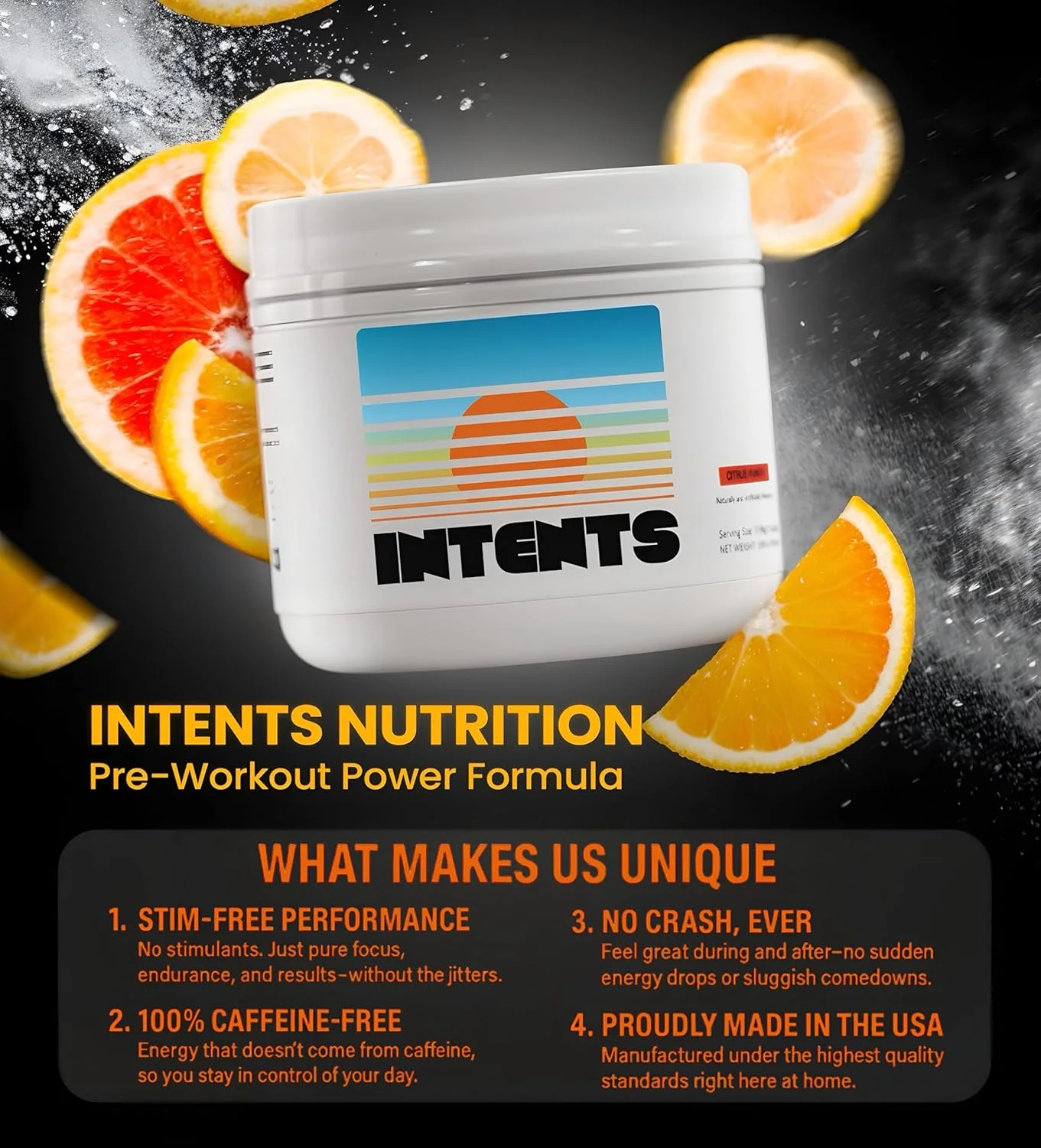 مکمل قبل از تمرین - بدون محرک، بدون کافئین، انرژی، استقامت، تمرکز، قدرت